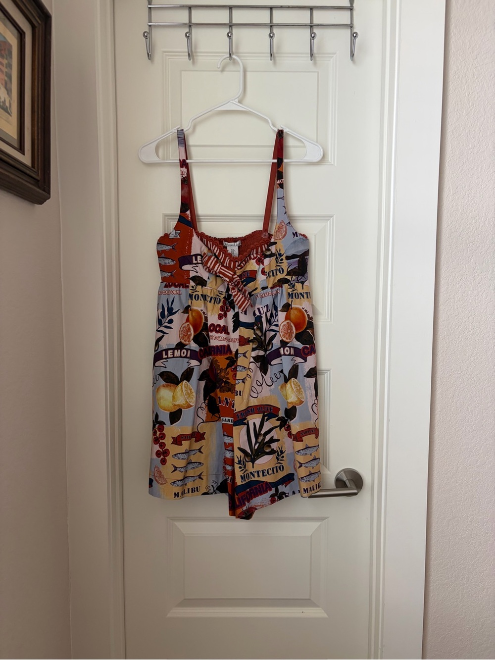 Christian Siriano California print romper